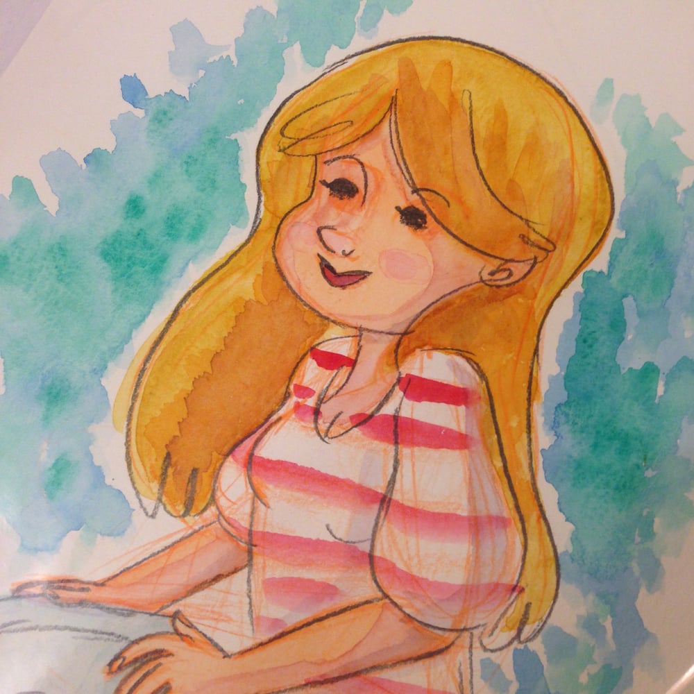 Image of Girl (watercolor painting)