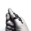 Python ring in sterling silver or 10k gold