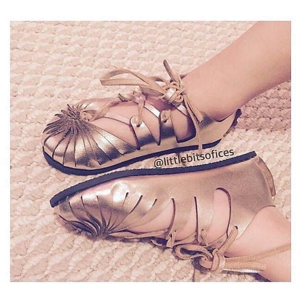 Image of Gold Leather sandals