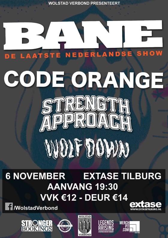 Image of BANE / CODE ORANGE / STRENGTH APPROACH / WOLF DOWN