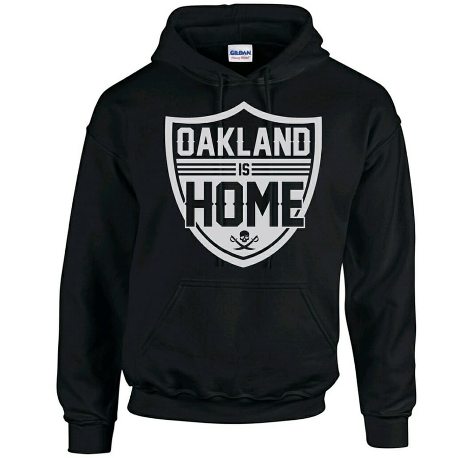 Image of BLACK "Oakland Is Home" Men's Hoodies