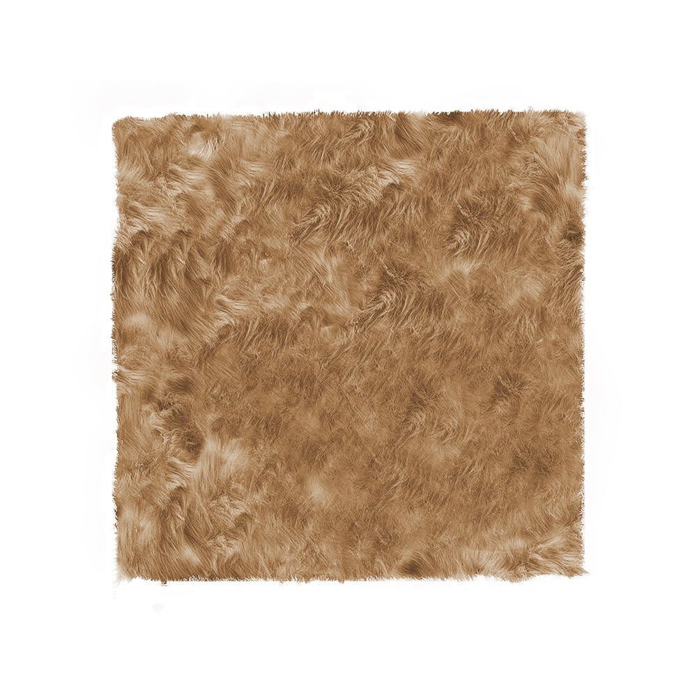 Image of Hudson Tan Faux Sheepskin