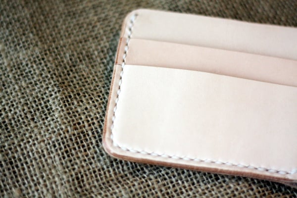 Image of Traditional Bifold Wallet in Natural Vegetable Tanned