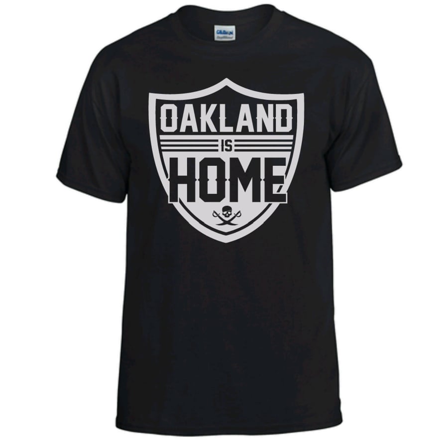 Image of BLACK "Oakland Is Home" Men's Tee