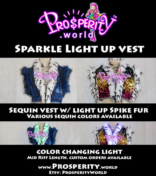 Image of Light Up Sparkle Vest - Ladies