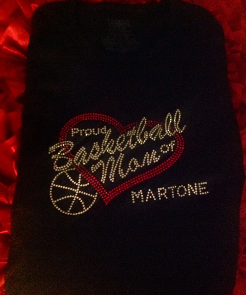 Image of "Sparkling" Proud Basketball Mom of..