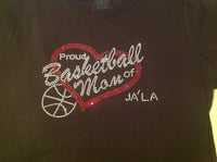 Image 2 of "Sparkling" Proud Basketball Mom of..
