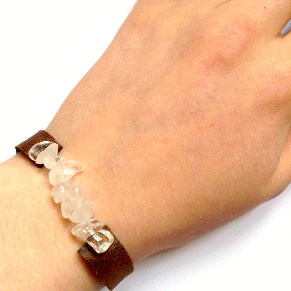 Image of Crystal leather bracelets