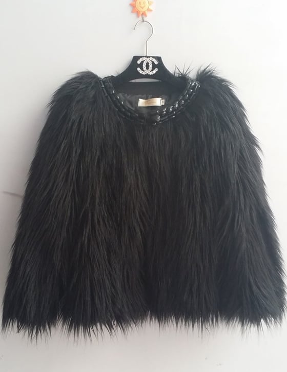 Image of Faux fur Black