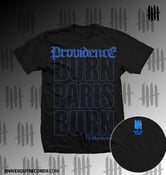 Image of PROVIDENCE Burn Paris Burn" Azur, tshirt