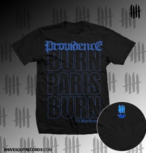 Image of PROVIDENCE Burn Paris Burn" Azur, tshirt