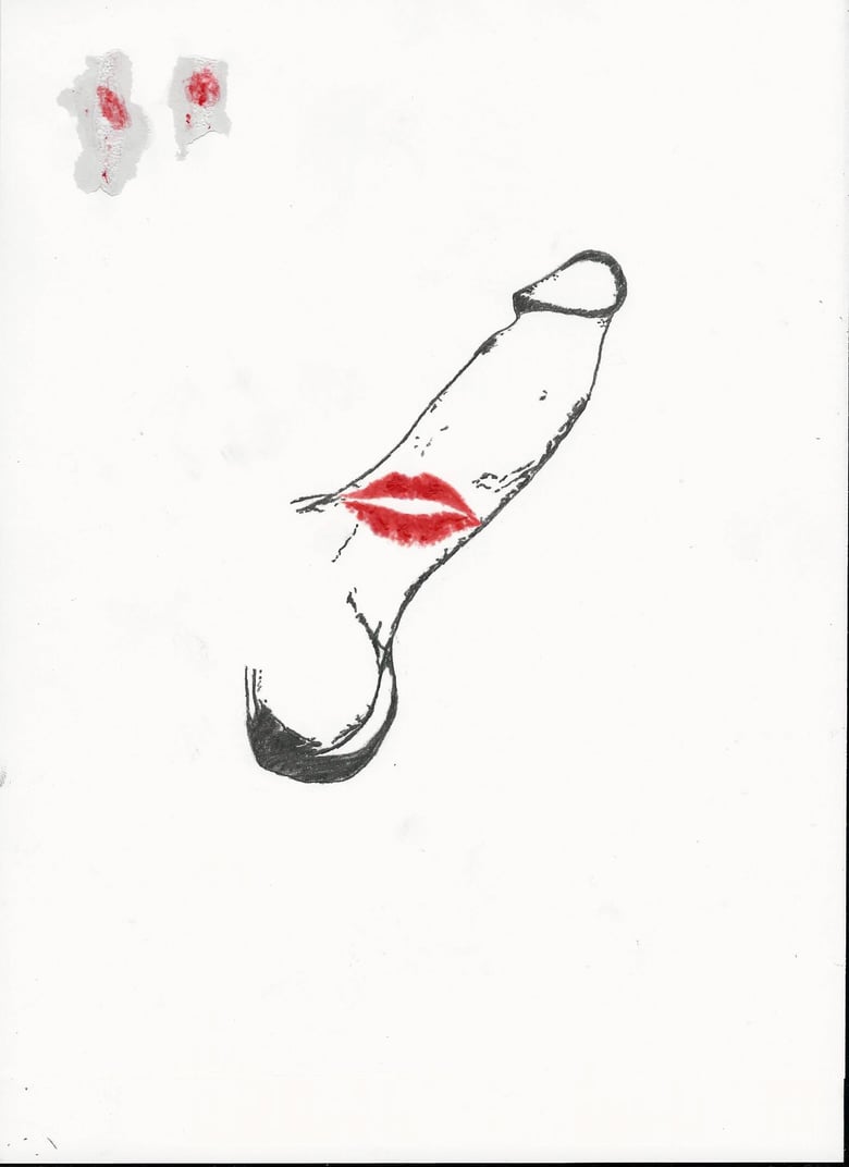 Image of Lipstick on my dick