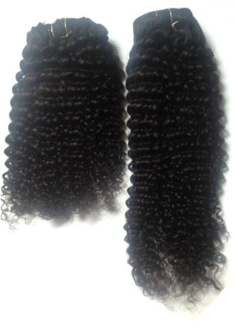 Image of Mixed Bundles of 16" & 20" Natural Curl Clip Ins