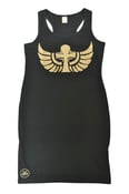Image of Ankh & Wings Dress (Black & Gold)