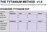 Tytanium DUP - Tytanium Method v1.0