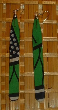Image 5 of Long Drop Ankara Earrings