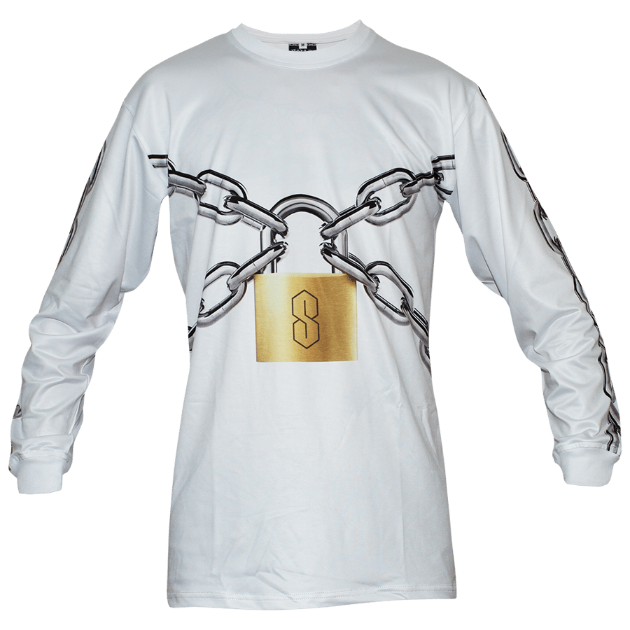 Image of LOCKED UP WHITE LONG SLEEVE