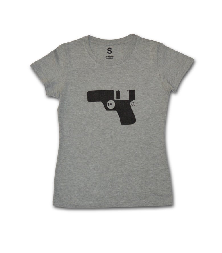 Image of WOMAN T-shirt Floppy Gun 