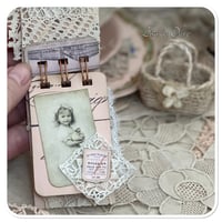 Image 11 of A Petite snippet sample french lace book in a tiny tin.