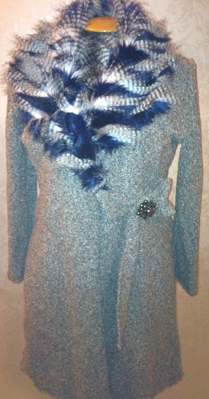 Image of Gray Fur Sweater 