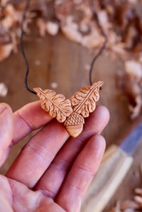 Image 2 of Oak and Acorn Special~Pendant Necklace 