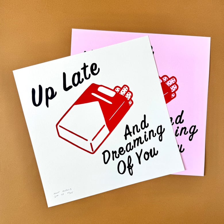 Image of “Up Late” print