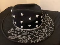 Image 3 of "Yo te Escogi, Yo Te Sostendre" Cato Felt Fedora Wide Brim Hat