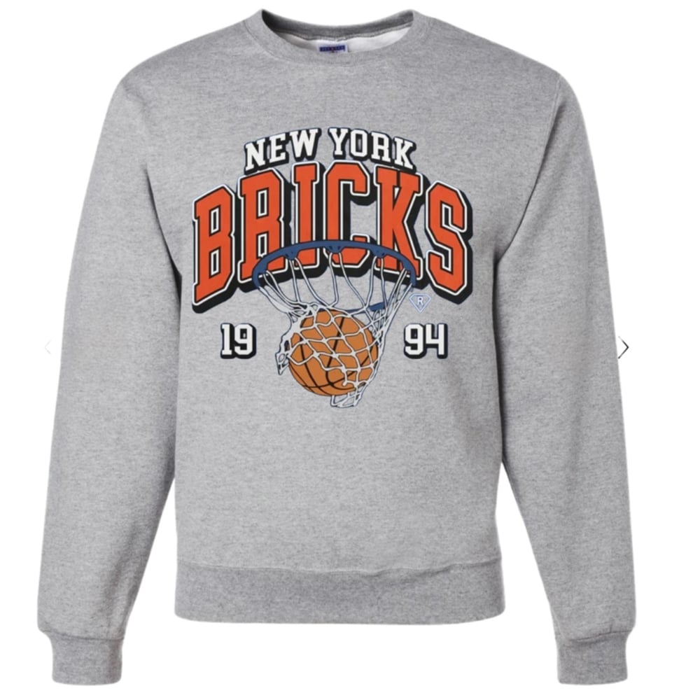 Image of New York Bricks Grey Crew Neck Sweater