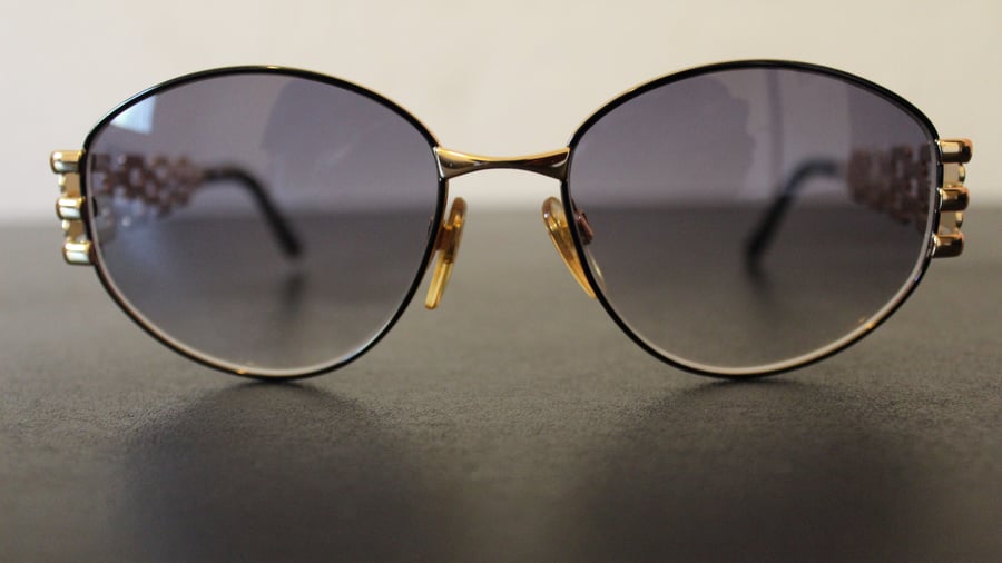 Image of Vintage Valentino Sunglasses Gold