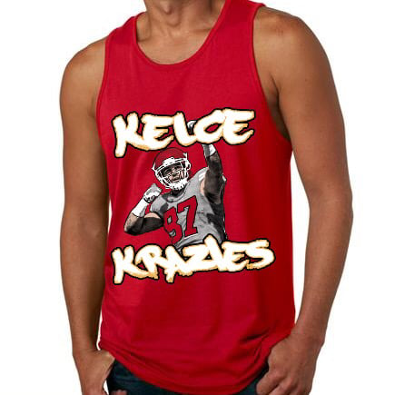 Image of Kelce Krazies "1st & 10" Red Friday Tank