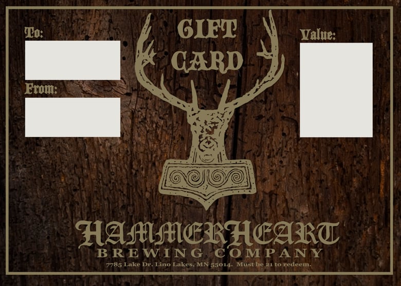 Image of HammerHeart Taproom Gift Card
