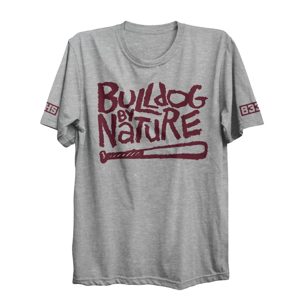 Image of LHS BULLDOG BY NATURE T-SHIRT (GREY)