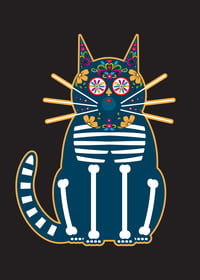 Image 2 of Day of the Dead Cats Collection