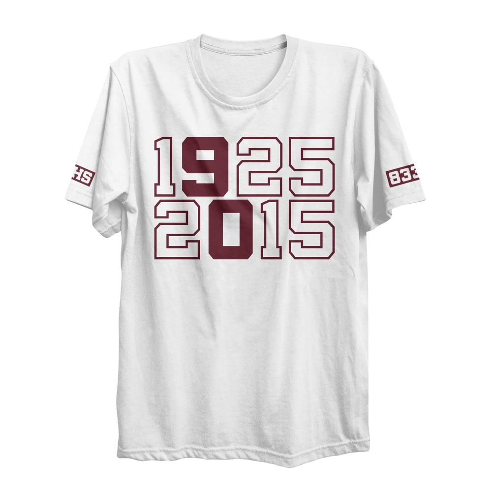 Image of LHS 90 YEARS T-SHIRT (WHITE)