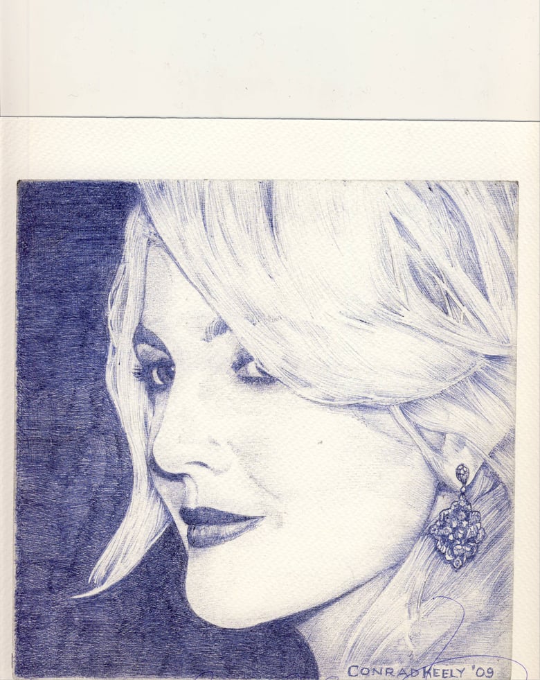 Image of Portrait of Drew Barrymore Print
