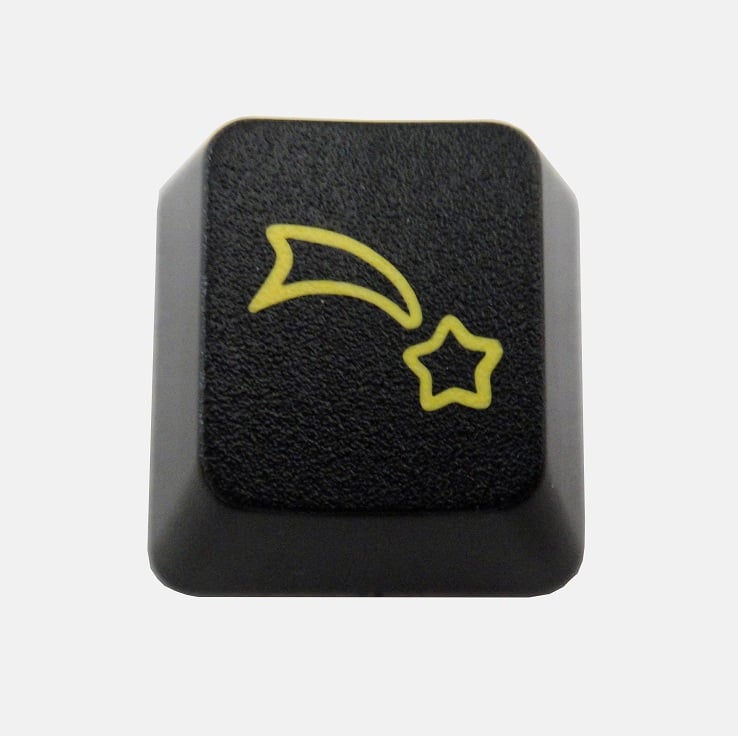 Image of Black Falling Star Keycap