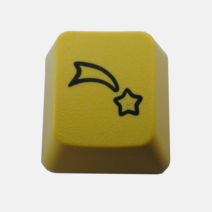 Image of Yellow Falling Star Keycap