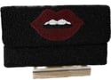 Crave Lips Handbag (Black)