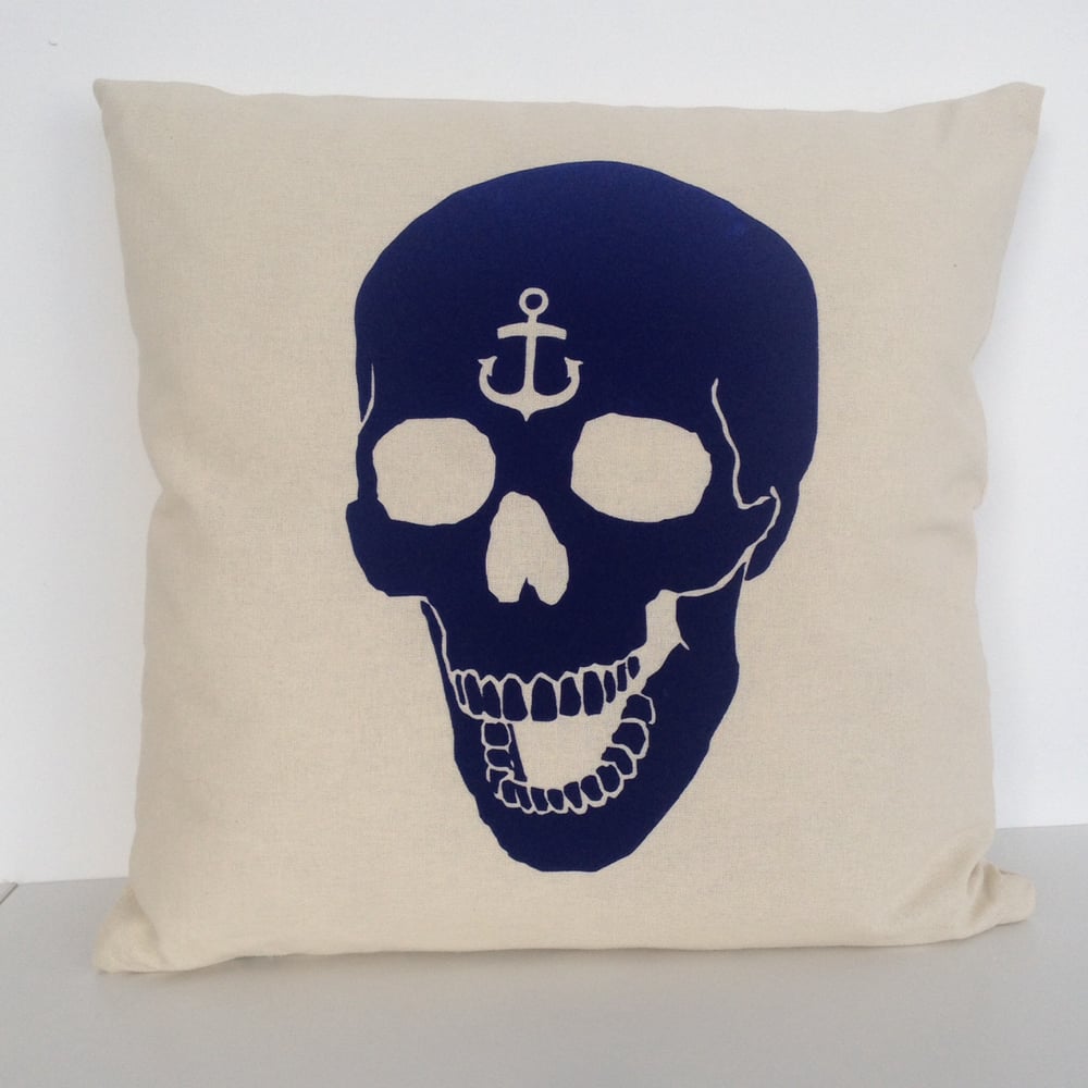Image of 'Sacred Anchor Skull' Cushion