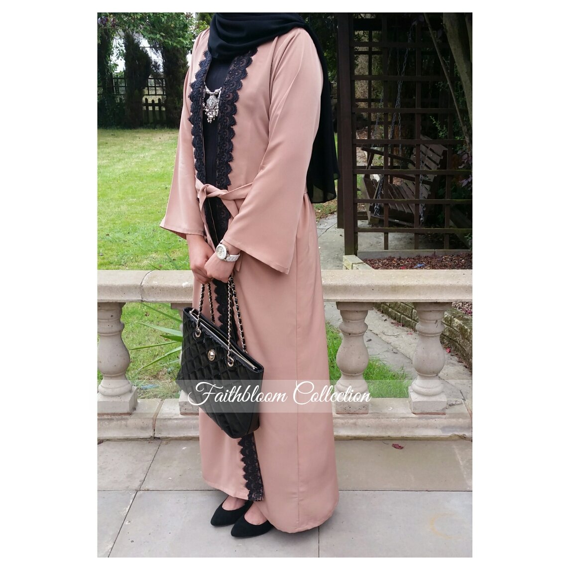 Image of FBC Exclusive Blush Kimono Abaya