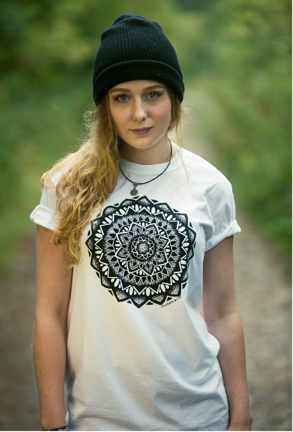 Image of PENDON MANDALA TEE WHITE