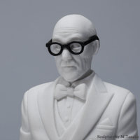 Image 3 of Great Master Le Corbusier in LC2 chair figurine