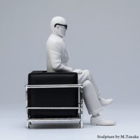 Image 4 of Great Master Le Corbusier in LC2 chair figurine