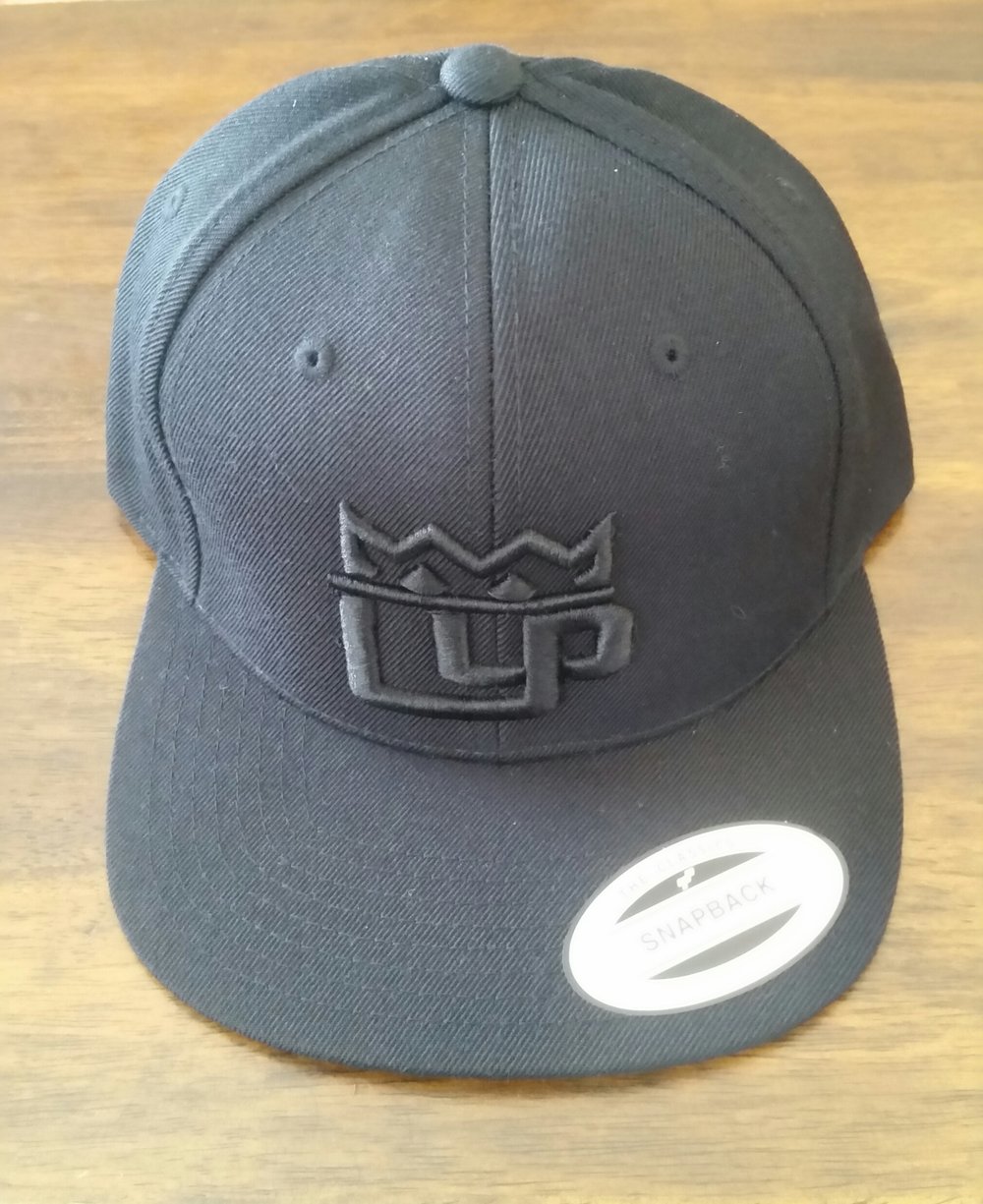 Image of UYP CROWN LOGO HAT (BLACK ON BLACK) 