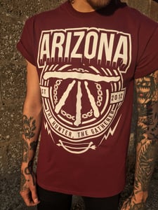 Image of Arizona Full Front Print - 'Est 2012' (Maroon) 