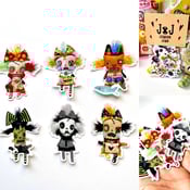 Image of 6Pack 3” Vinyl Monster Stickers Gloss