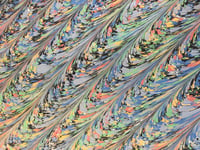 Image 3 of Marbled Paper #46 'Diagonal comb'
