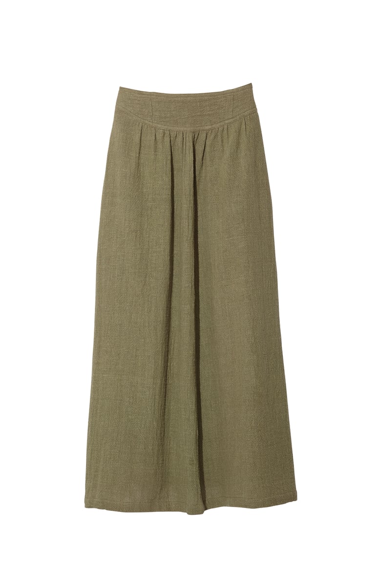 Image of BAND SKIRT OLIVE