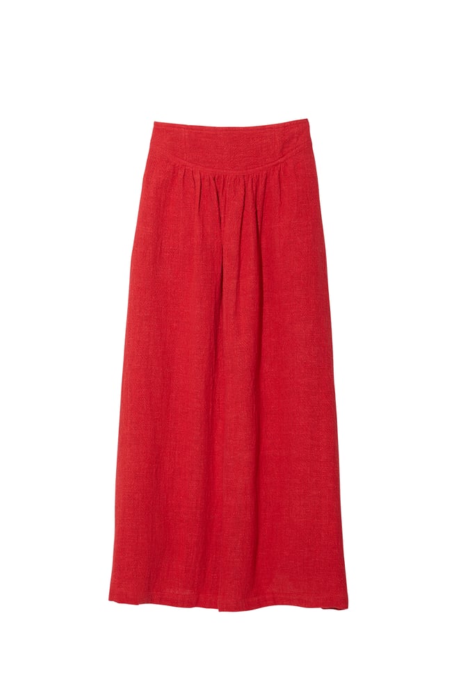 Image of BAND SKIRT RED