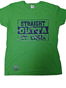 Image of Straight Outta St. Croix (Green & Blue)